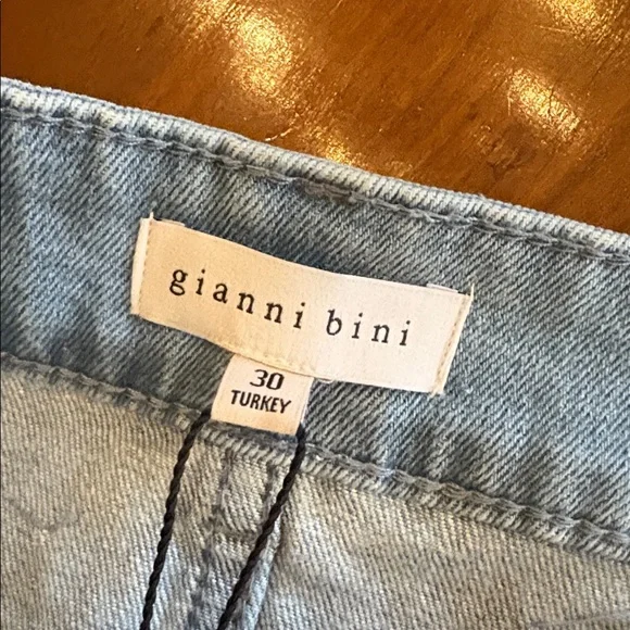NWT Gianni Bini Rhinestone Mini Denim Skirt - Picture 9 of 12